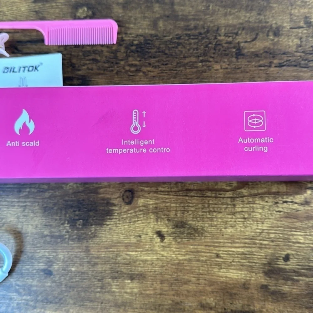White Automatic Curling Iron